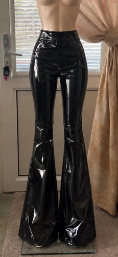 High gloss faux leather skinny - high,