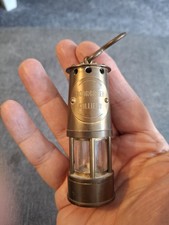 Miniature brass miners lamp - miniature,