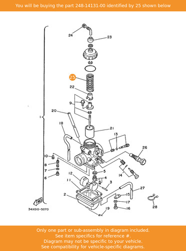 Yamaha spring throttle valve - spring,,