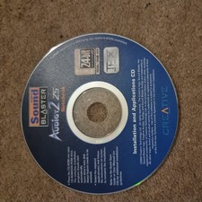 Sound Blaster Audigy 2 z5 notebook Creative DVDROM DISC installation application