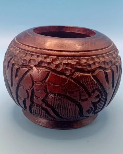 African carved wood - carved, nut