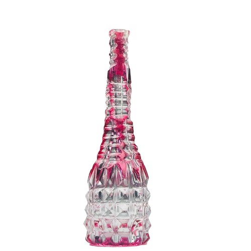 Antique cranberry cut glass - antique,
