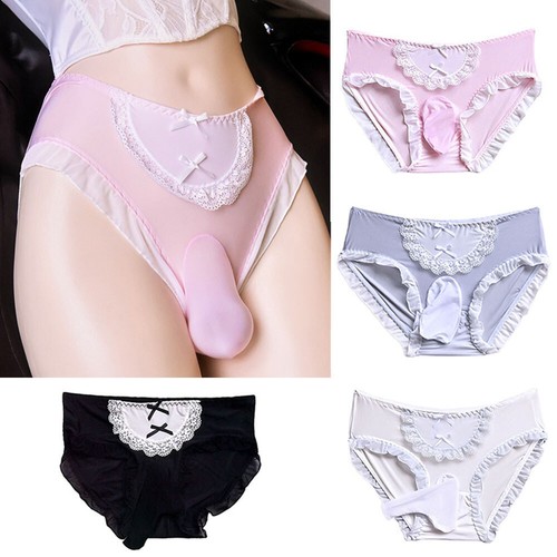 Mens lace sissy - mens, pouch