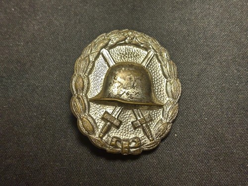 Ww1 german wound badge silver - ww1,