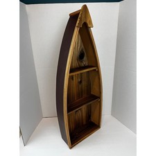 Vintage Wooden Boat Shelf