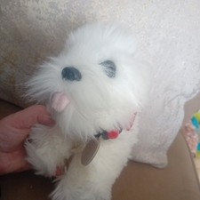 KEEL TOYS HEATHER WHITE WESTIE HIGHLAND TERRIER DOG PUPPY SOFT TOY PLUSH 8”