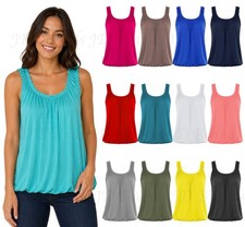 Womens Jersey Bubble Vest Neck