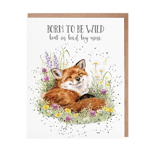 Wrendale birthday card - card, fox
