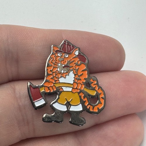 Firefighter tiger mascot - firefighter, axe
