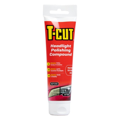 Cut headlight cleaning - t-cut,