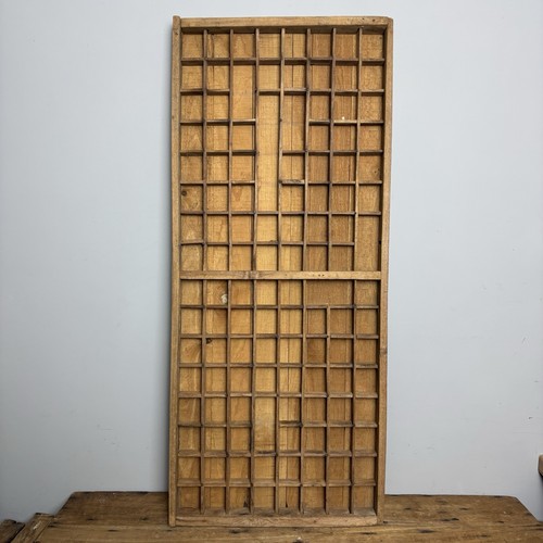 Vintage wooden printers tray - wooden,