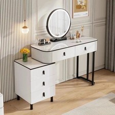 Dressing table with - led, lights
