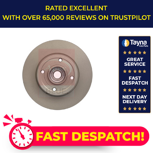 Brake discs pair solid fits - 2x,