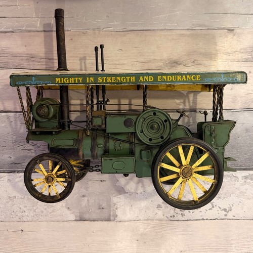 Hand made metal showmans steam - hand,
