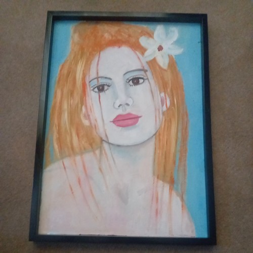 Oil painting female portrait - female,