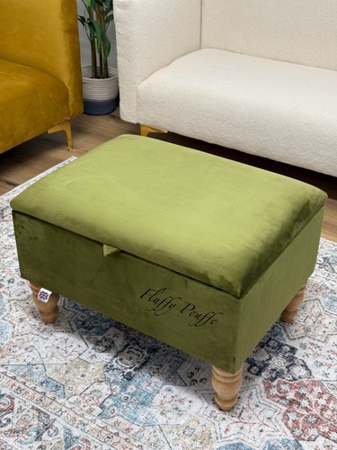 Handmade storage ottoman - handmade,