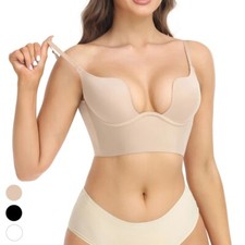Push Up Bra Backless Women Low