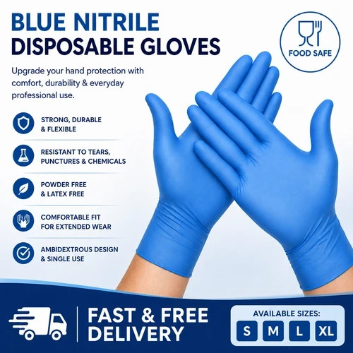 100 blue disposable - 100,