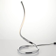 Table Lamp Polished Chrome Effect Warm White 423lm LED Contemporary IP20 40W