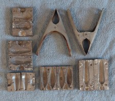 5X SEA LEAD MOULD MOLD MAKES PLAIN SEA LEADS 4OZ 5OZ 6OZ (POSSIBLY 3OZ)