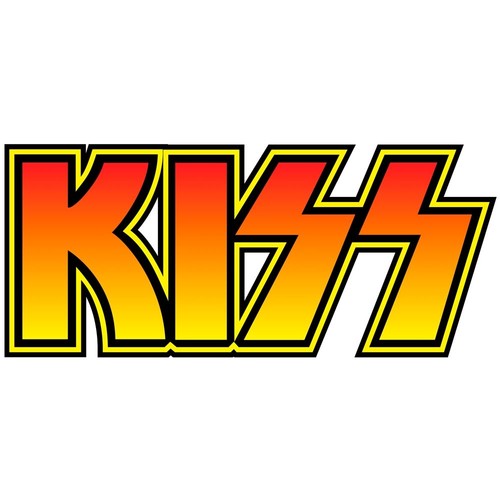 Kiss rock metal band sticker - band,