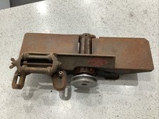 Vintage Impetus Wood Planer Old Tool Bench Mount Belt Drive Cast Iron Carpentry