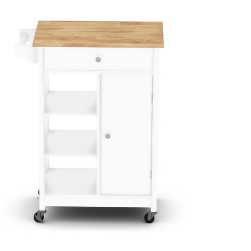 Homcom kitchen trolley wood - homcom,