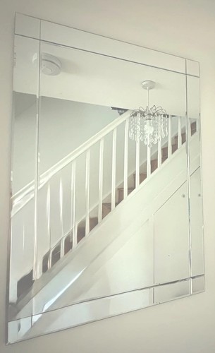 Modern rectangle wall mirror - wall,