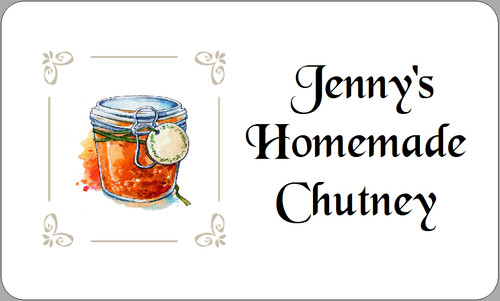 Personalised chutney stickers - personalised,