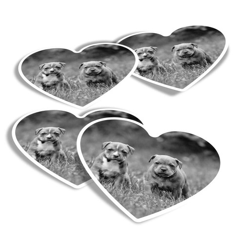 Heart stickers bw - bw,