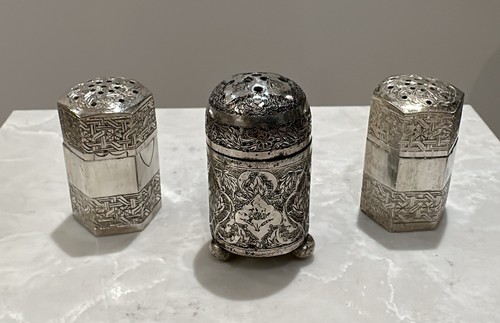 Three persian silver peppers - three,