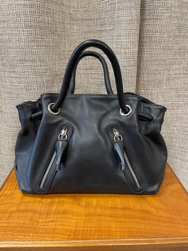 Furla black leather day grab - furla,