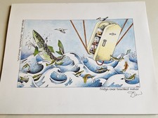 Simon Drew signed print -