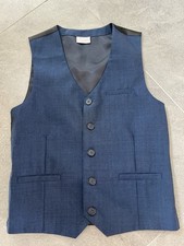 Next Signature Boys Navy Blue/ Black Waistcoat age 9 Smart Occasion