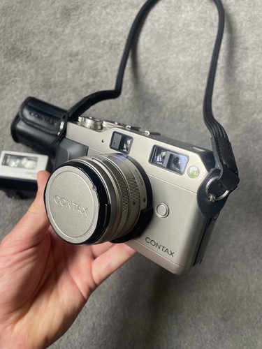 Contax green label with - green,