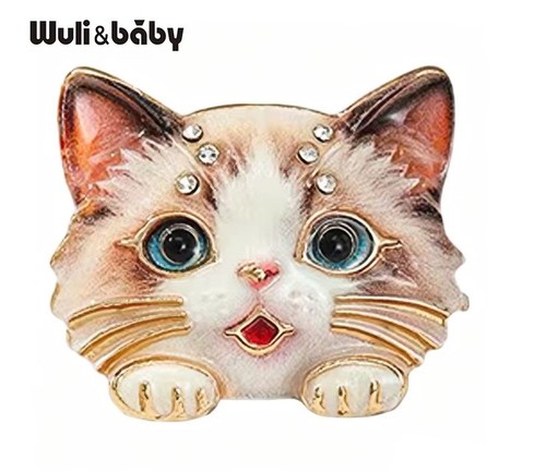 Wuli baby cute cat brooch - cute,