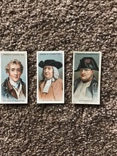 Ogdens Cig Cards Leaders Of Men, Wellington, William Pitt, Napoleon