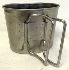 Dutch Military Issue Metal Combat Water Bottle Canteen Mug