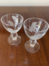 2 MCM McBride Glass Cameo 3”