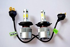 FITS NISSAN 200SX 1993-1996 Headlight 2x H4 Kit Car LED Bulbs PURE WHITE