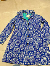 HATLEY stunning Coat- beautiful Design uk 8 blue thick hardly used vgc HATLEY