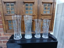 4x Carlsberg BEER  Pint / Half Glasses  Pilsner Lager  HOMEBAR PUB