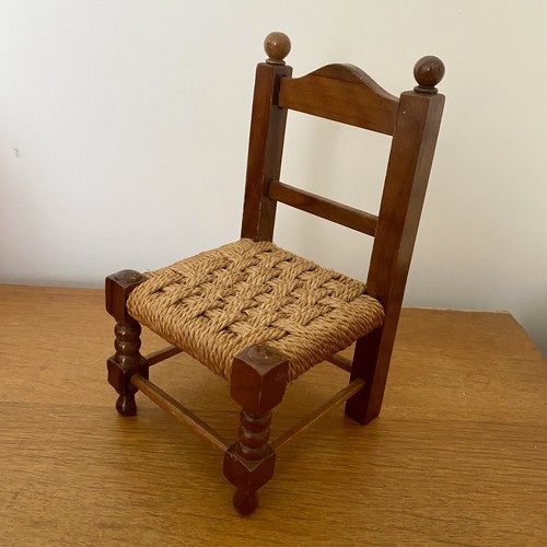 Vintage wooden miniature chair - wooden,