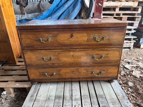 Antique chest drawers heavy - antique,