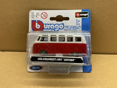 Burago vw samba t1 van - 1/64,