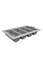 Heavy duty grey cutlery tray - cutlery,