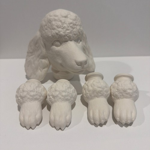 Vintage ceramic poodle - vintage,