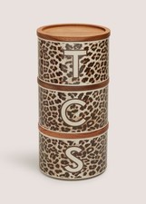 Leopard Print Stackable Tea