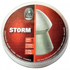 BSA Storm .177 Air Pellets Full Tins of 500 Fast UK Dispatch