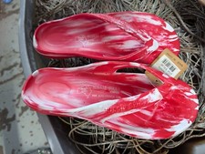 AUSSIE SOULS SOLES FLIP-FLOPS STARFISH-  39 (8) RED & WHITE